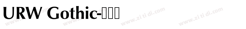 URW Gothic字体转换